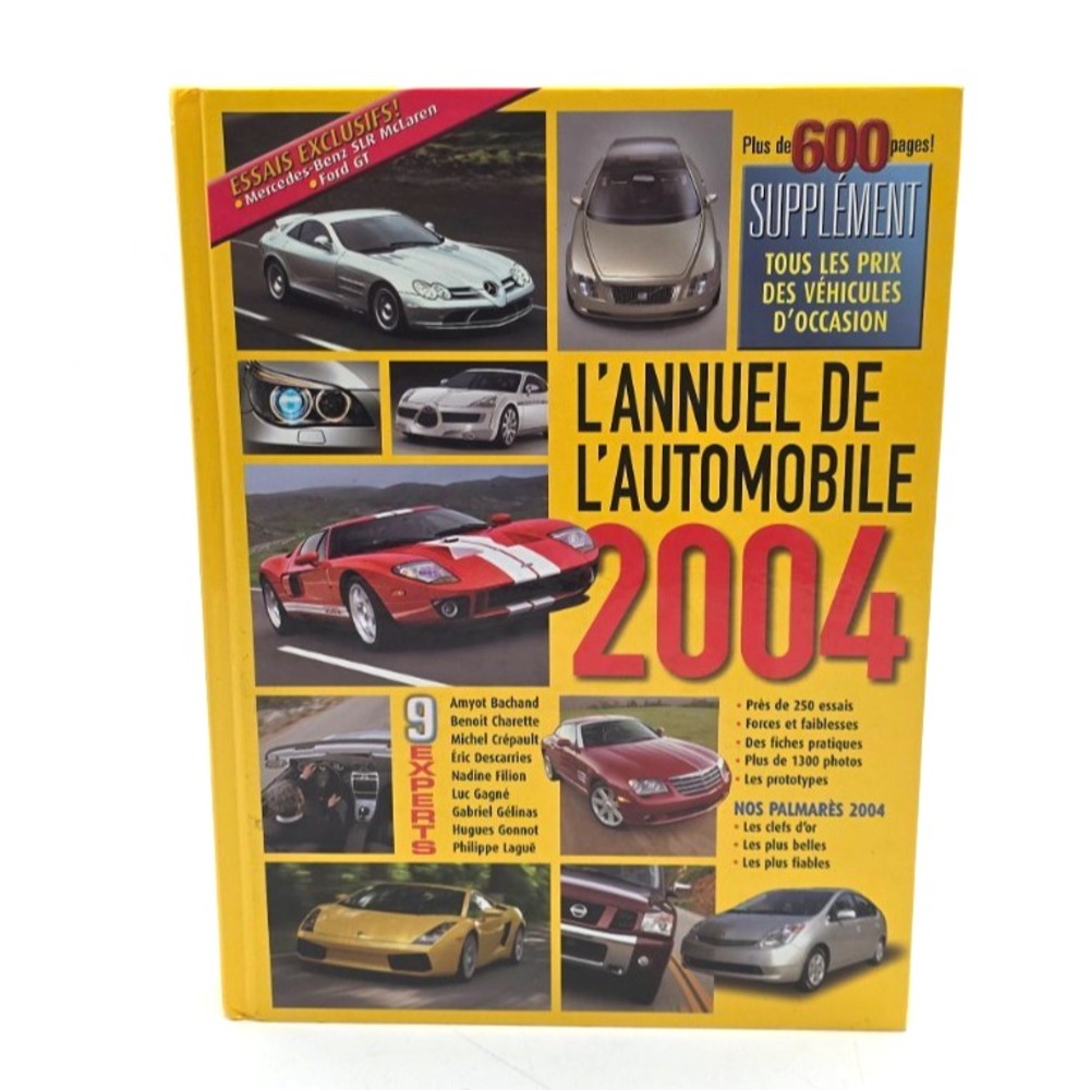 L'Annuel de l'Automobile 2004 French Car Guide Quebec Hardcover 640 Pages